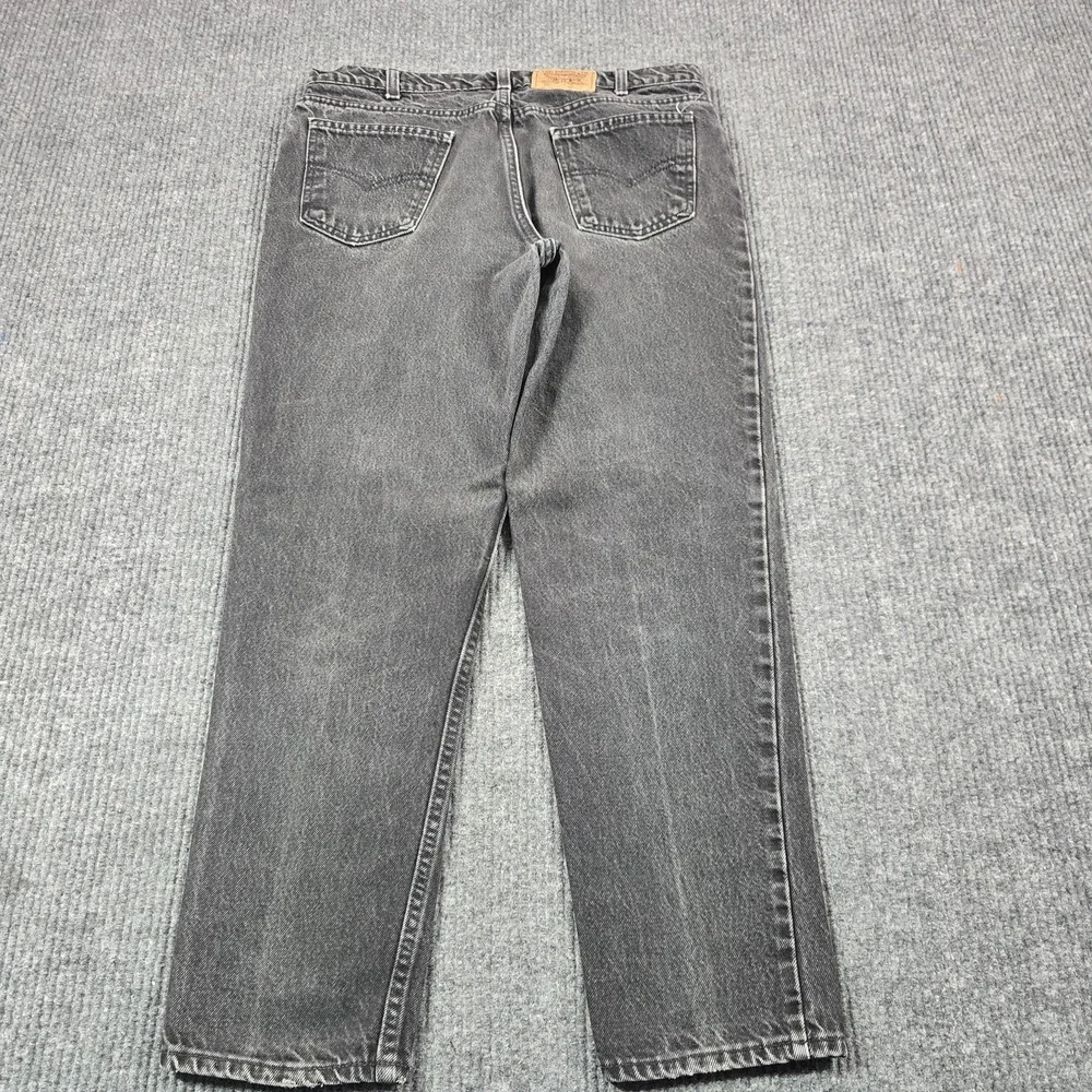 Vintage 90s Levis 550 Jeans Mens 36x29 Husky Gray Tapered Relaxed Distressed USA